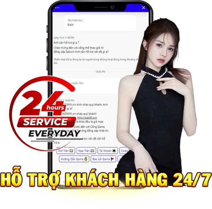 SAOWIN hỗ trợ khách hàng 24/7